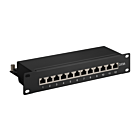 10 Inch CAT6a STP patch panel - 12 ports