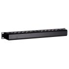 1U 19 inch metal cable tray with sliding cover