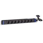 19 inch 8 way power strip with C14 plug