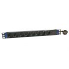 19 inch 8-way power strip - master overload