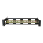 2U DIN rail for 19-inch racks - adjustable in depth