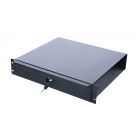 19 inch lockable metal drawer - 2U