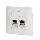 Keystone front panel, ivory