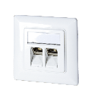 Keystone front panel, white