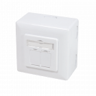 CAT6 UTP / STP surface-mount box, white