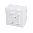 CAT6 UTP / STP surface-mount box, white
