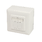 CAT6 UTP / STP surface mount box, ivory