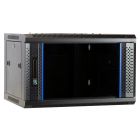 6U wall mount server rack with glass door 600x450x368mm (WxDxH)