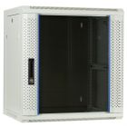 12U white wall mount server rack with glass door 600x450x635mm (WxDxH)