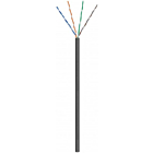 CAT6 U/UTP 100m outdoor cable on a reel stranded black CCA