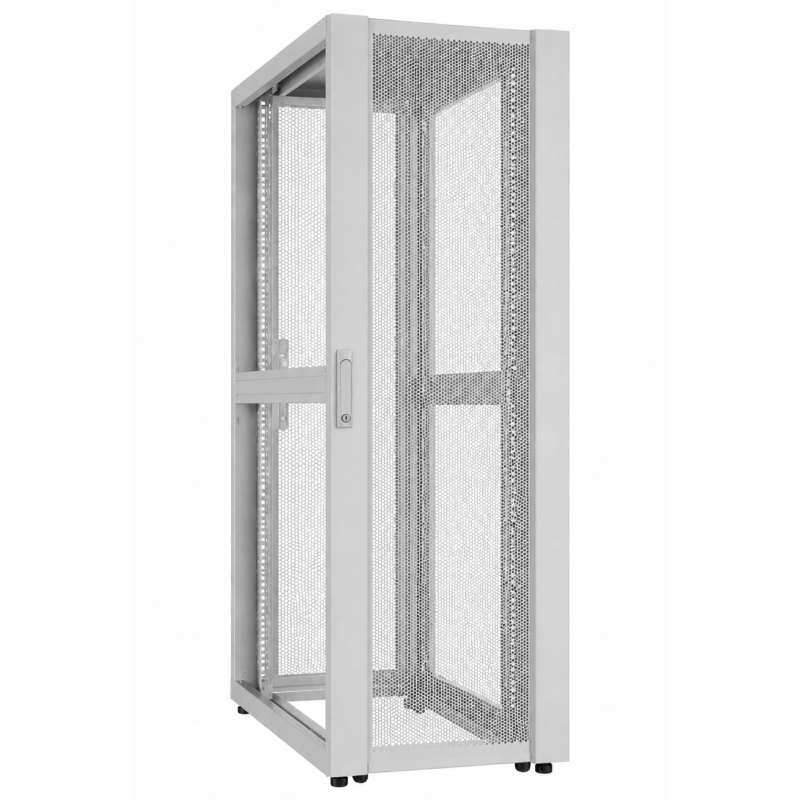 42U Datacenter server rack with perforated door 800x1200x2000mm (WxDxH) Grey