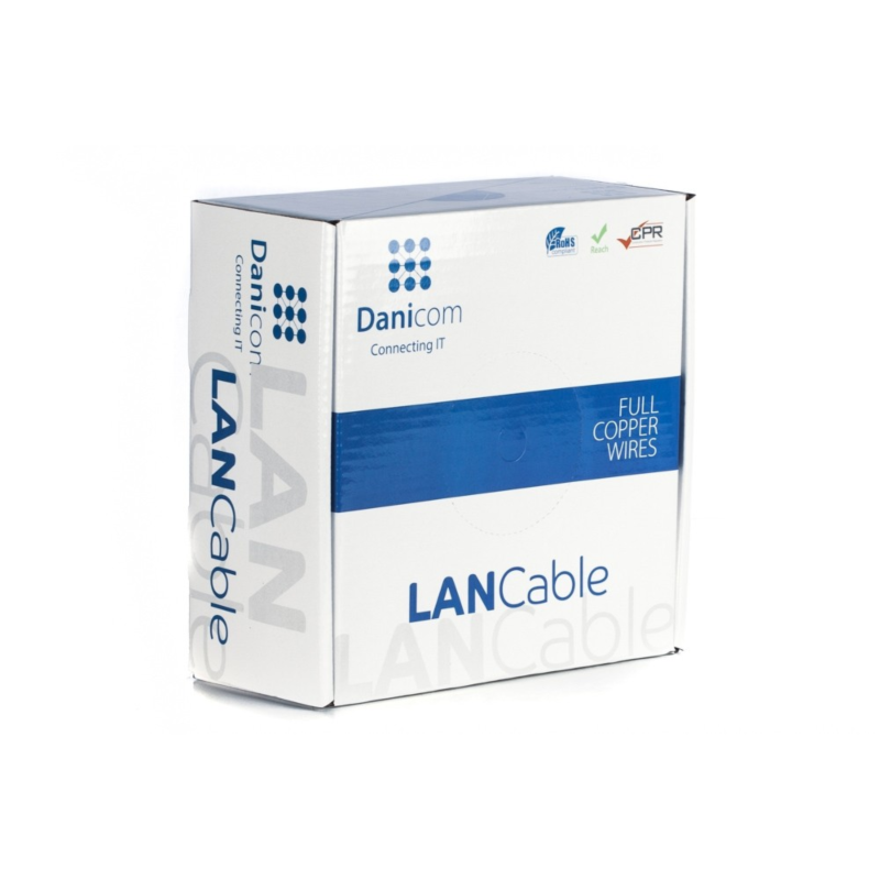 DANICOM CAT6 FTP 100m on a reel solid - LSZH (Eca)