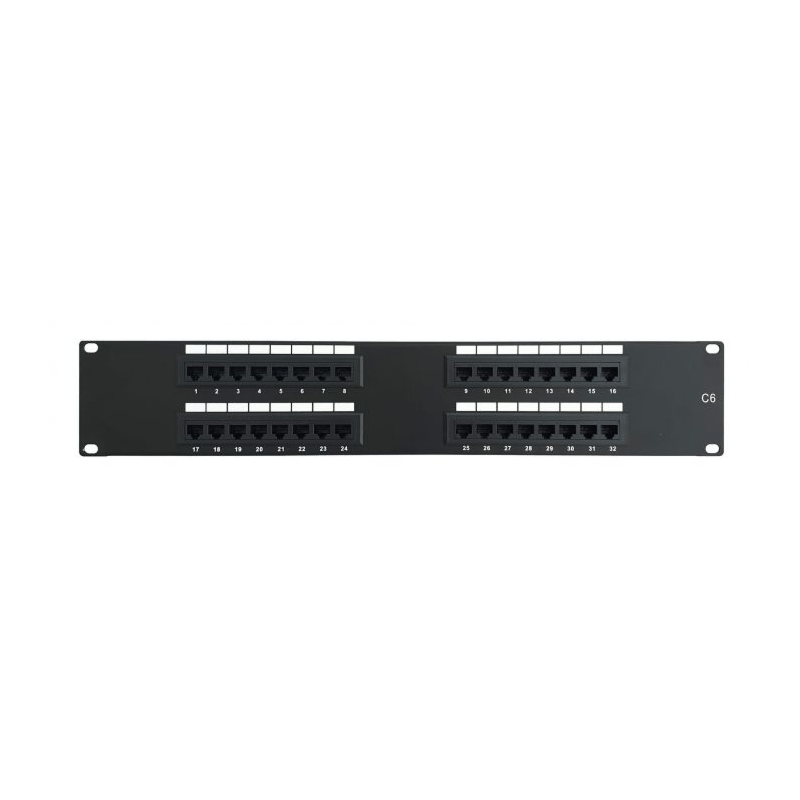 CAT6 UTP patch panel - 32 ports - 2U