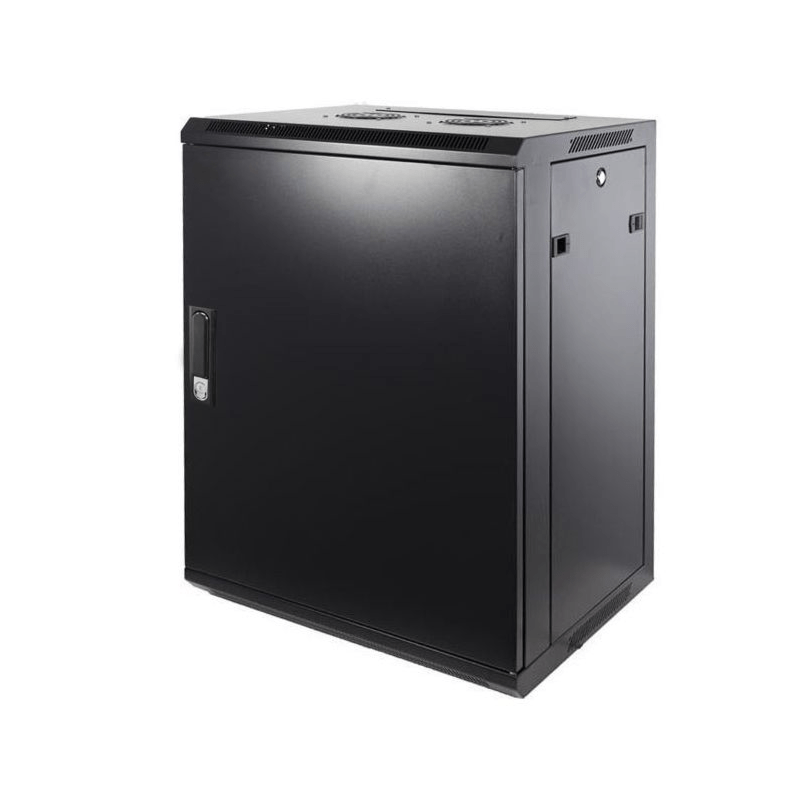 12U wall mount server rack with metal door 600x450x635mm (WxDxH)