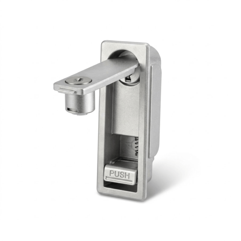 Standard door lock suitable for 9U-22U outdoor server cabinets