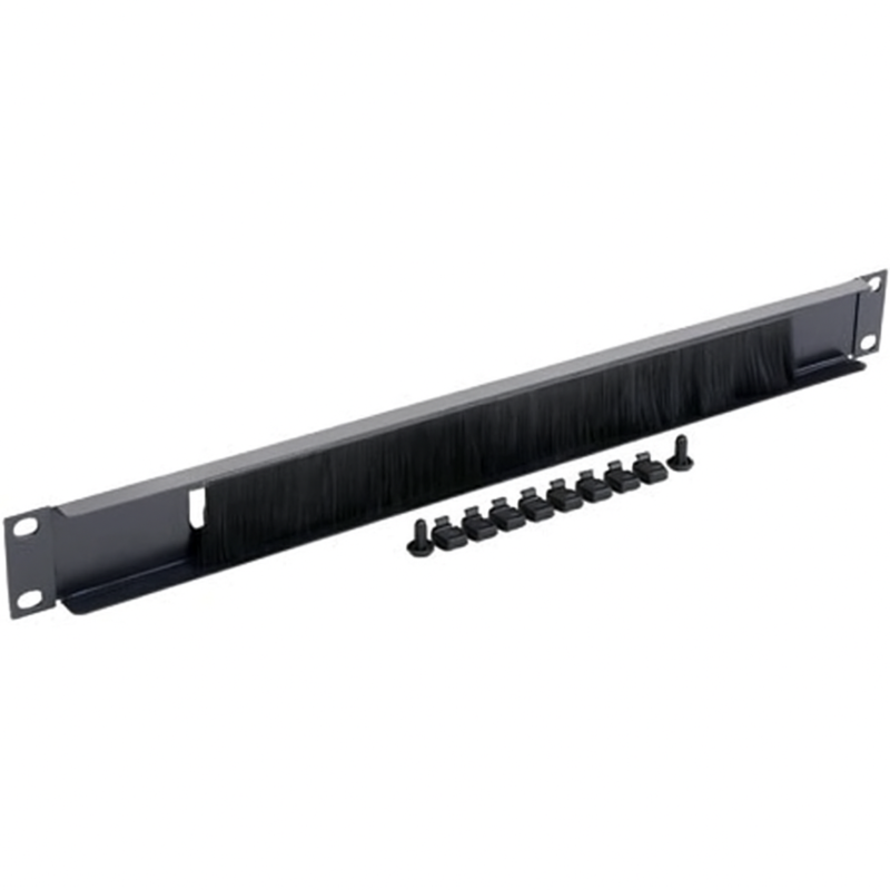 19 inch cable entry panel with brush strip - 1U