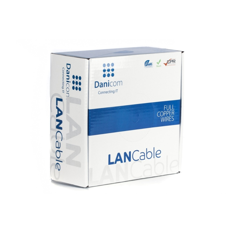 DANICOM CAT6 UTP 100m on a reel solid - LSZH (Dca)
