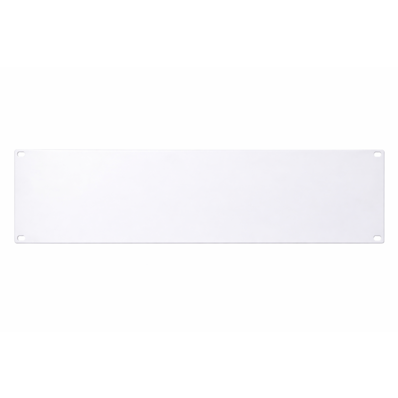 19 inch cover panel - 3U white