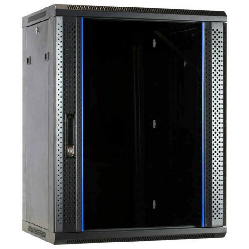 15U wall mount server rack with glass door 600x600x770mm (WxDxH)