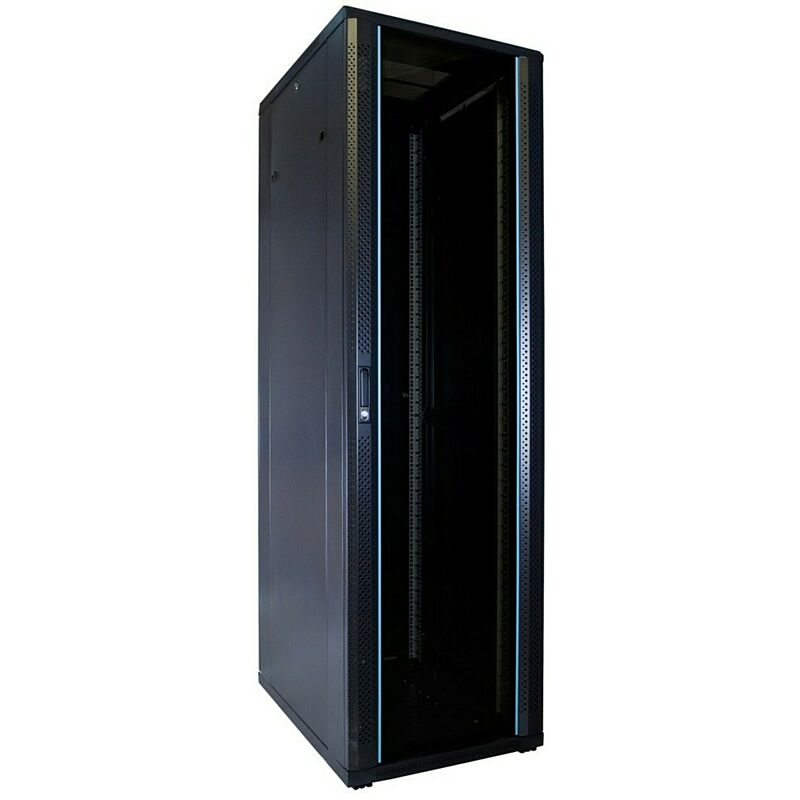 42U server rack with glass door 600x800x2000mm (WxDxH)