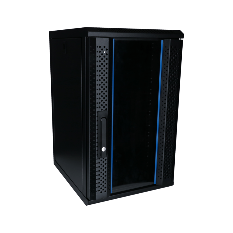 10 inch 12U server rack with glass door 370x450x618mm (WxDxH)