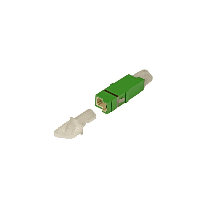 Singlemode keystone coupling E2000-E2000 simplex green