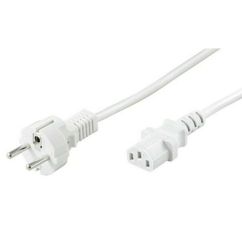 Power cord schuko to C13 1,50m white