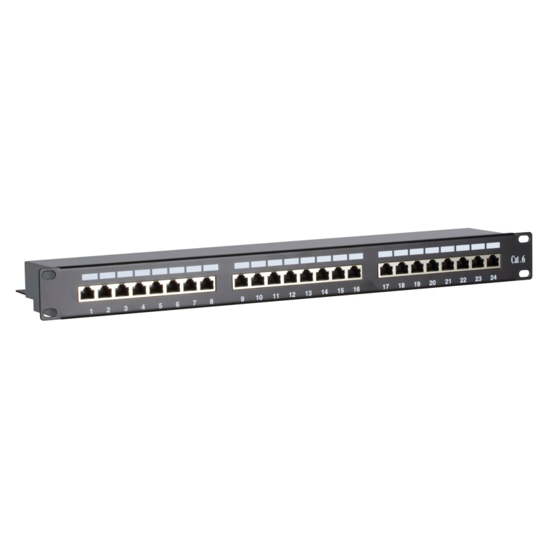 CAT6 FTP patch panel - 24 ports