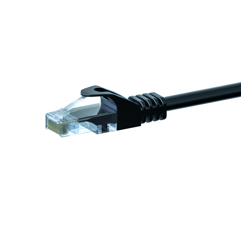 UTP CAT5e 15m black - 100% copper