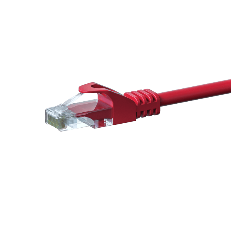 UTP CAT5e 1m red - 100% copper