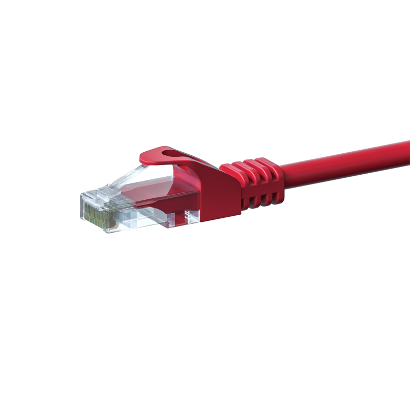 UTP CAT5e 7,50m red - 100% copper