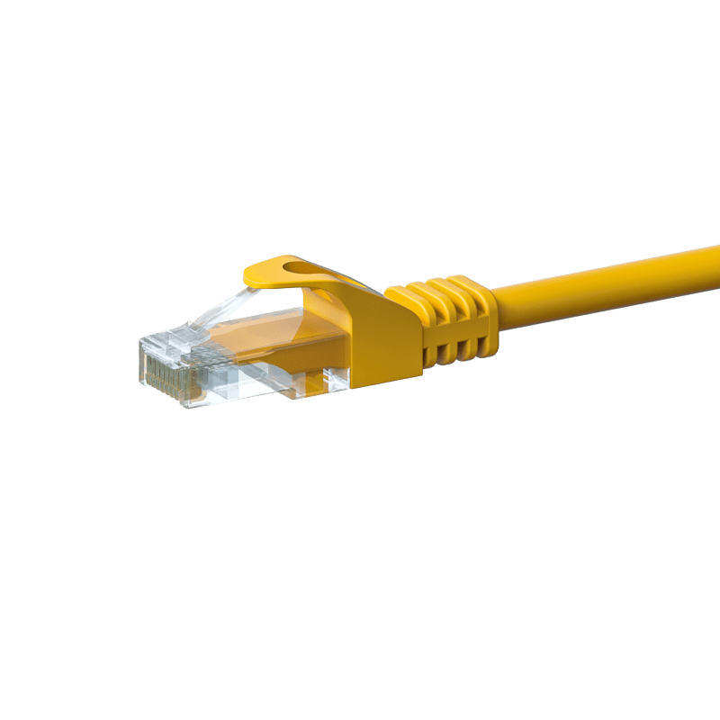 UTP CAT5e 10m yellow - 100% copper