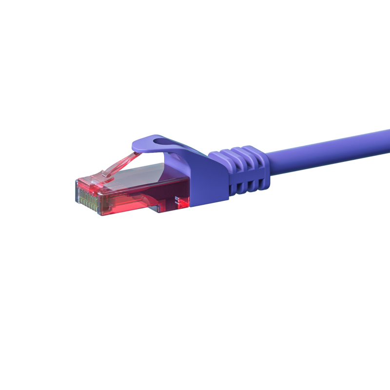UTP CAT6 1m purple - 100% copper