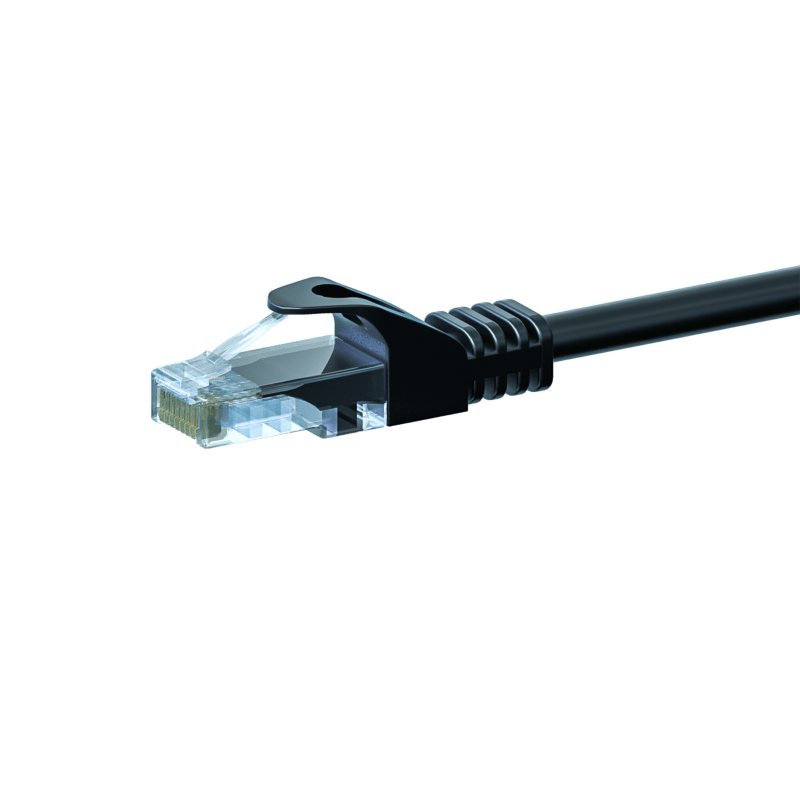 CAT5e UTP 0,50m black - CCA
