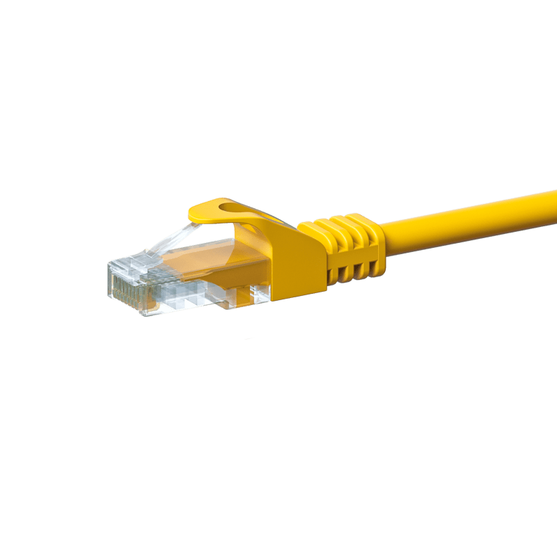CAT5e UTP 0,25m yellow - CCA