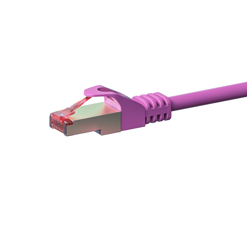 CAT6 S/FTP (PIMF) 0,25m pink