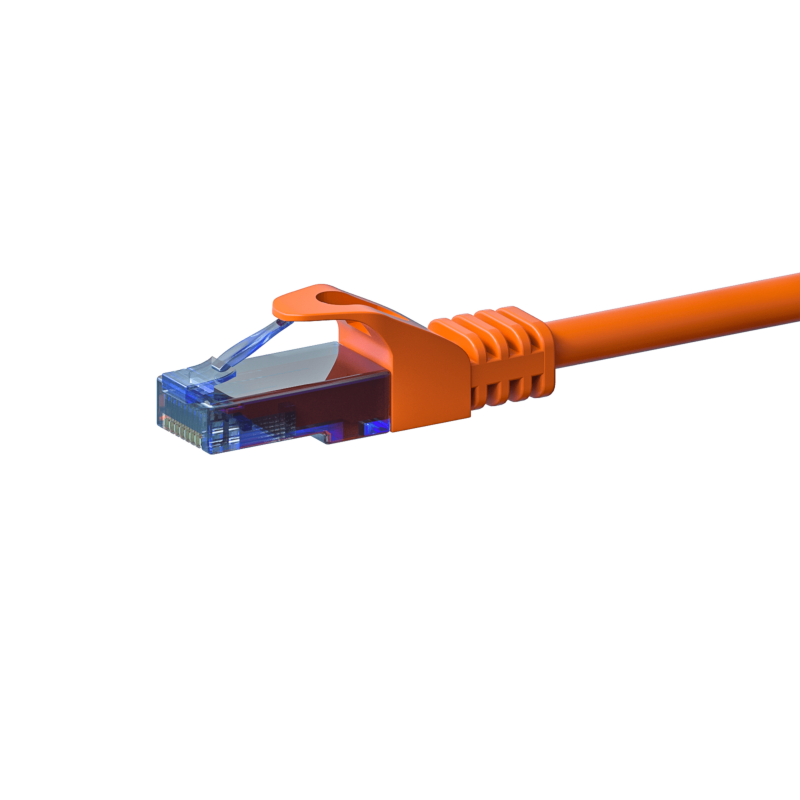 UTP CAT6a 0,15m orange - 100% copper
