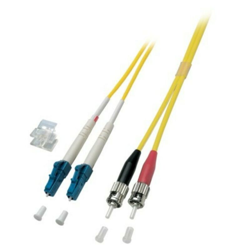 OS2 duplex fibre optic cable LC-ST 2m