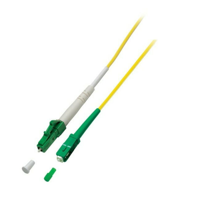 OS2 simplex fibre optic cable LC/APC-SC/APC 15m