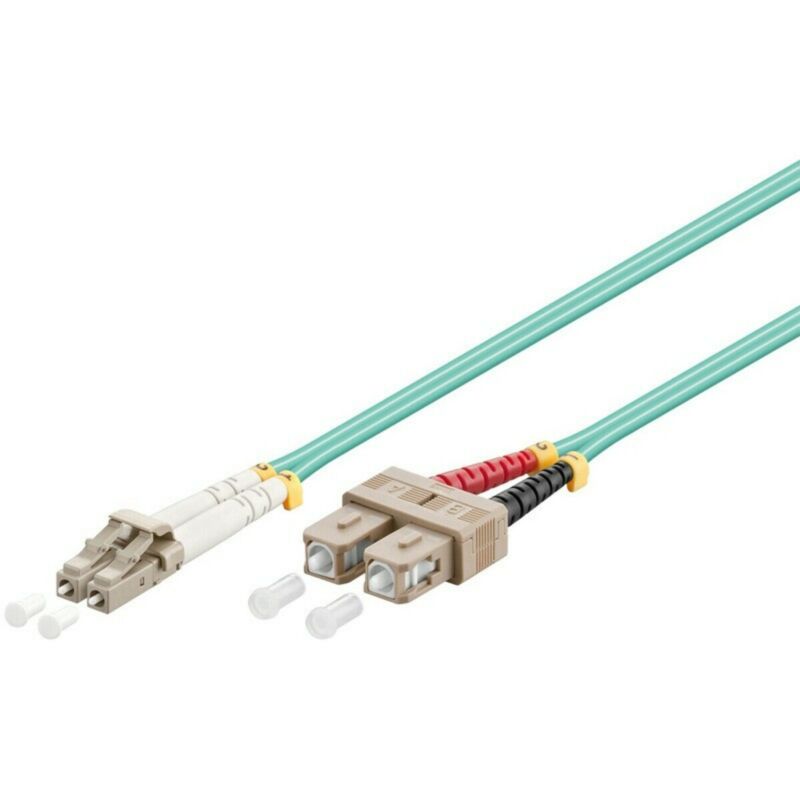 Fibre optic cable LC-SC OM3 15m