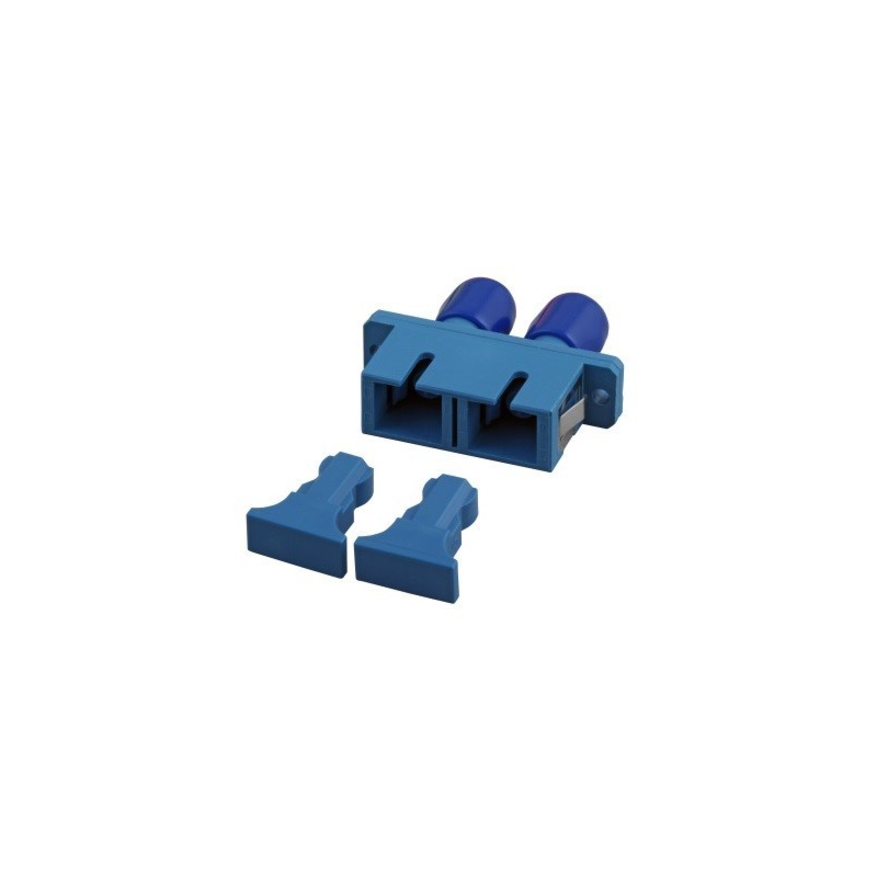 Singlemode coupler SC-ST duplex blue