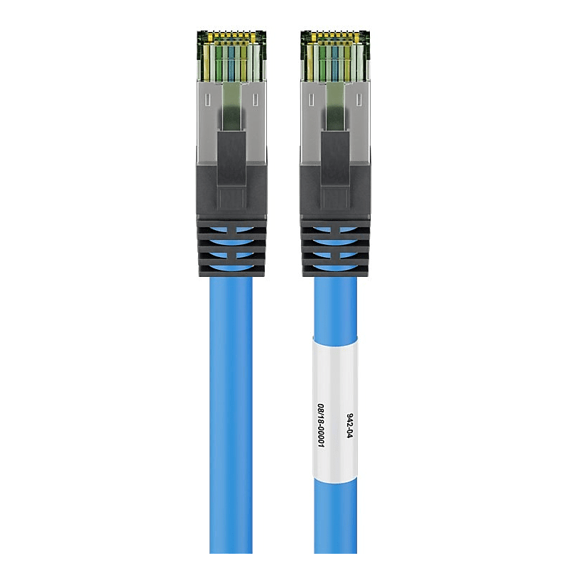 Cat8 S/FTP (PIMF) 0,25m blue