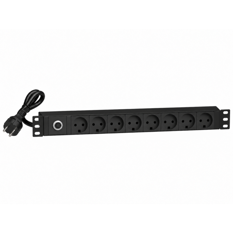 19 inch 8-way power strip - Master Overload - Denmark