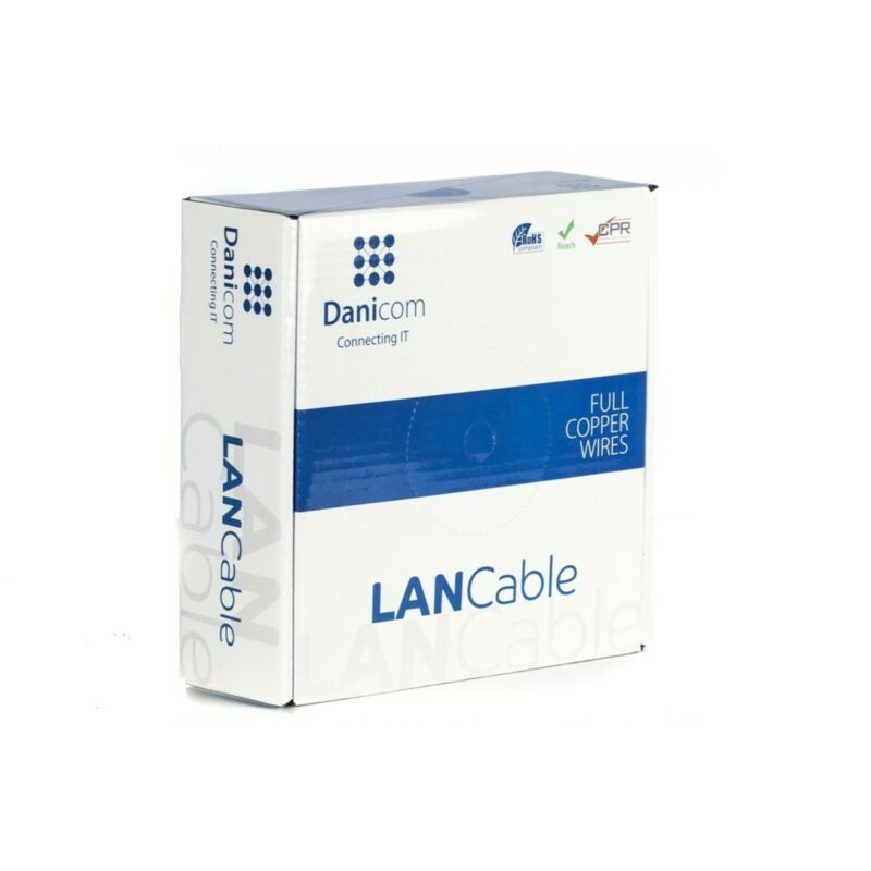 DANICOM CAT5E UTP 100m on a reel stranded - PVC (Fca)