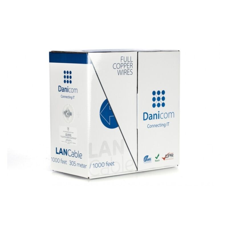 DANICOM CAT6 UTP 305m on a reel solid - LSZH (B2ca)