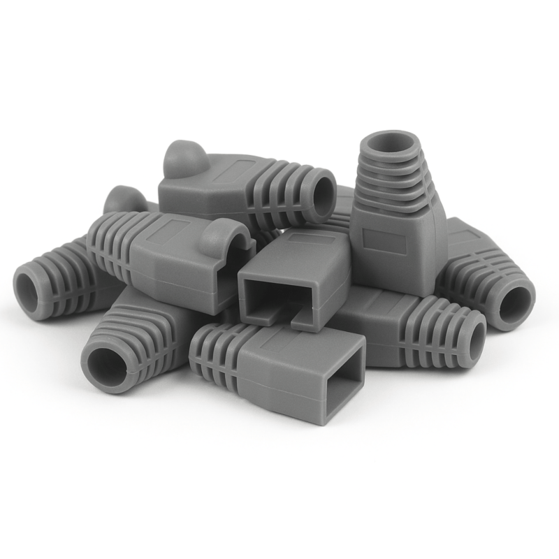 DANICOM RJ45 Cable Boot Grey Large - 10 pieces