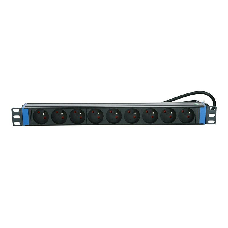 19 inch power strip with 9 sockets and pen earth