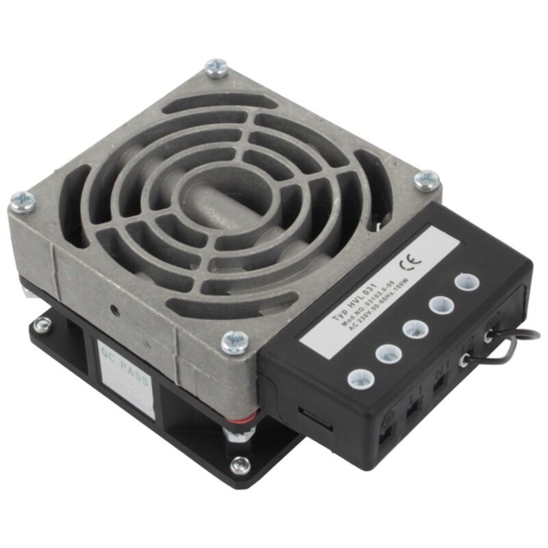Heater with fan for outdoor racks 100W