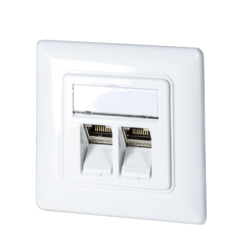 Keystone front panel, white