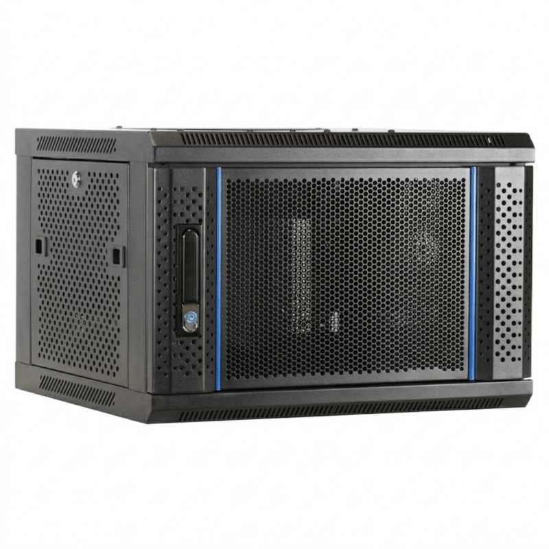 6U wall mount server rack with perforated door 600x450x368mm